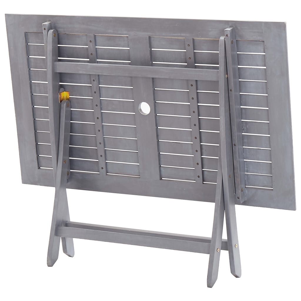 Maison Exclusive - Tavolo da Giardino Pieghevole 120x70x75cm in Massello d'Acacia - 8