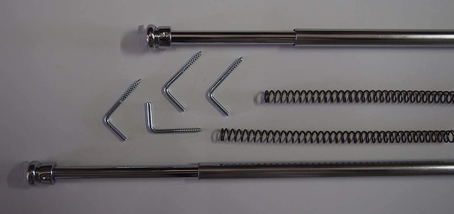 Tiges de ressort en fer, Paire de bâtons de pression extensibles 50 ...