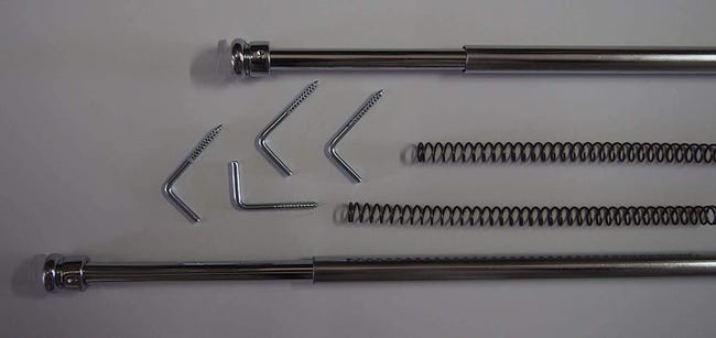 Tiges de ressort en fer, Paire de bâtons de pression extensibles 50 ...