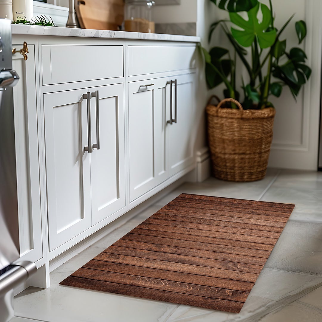 Tapis Résistant à L'usure Tapis De Cuisine Lavable 60x90 Cm - Tissé, Antidérapant - Dos En Caoutchouc - Couleur Beige - Pour Salon, Salle De Bain Tapis Cuisine