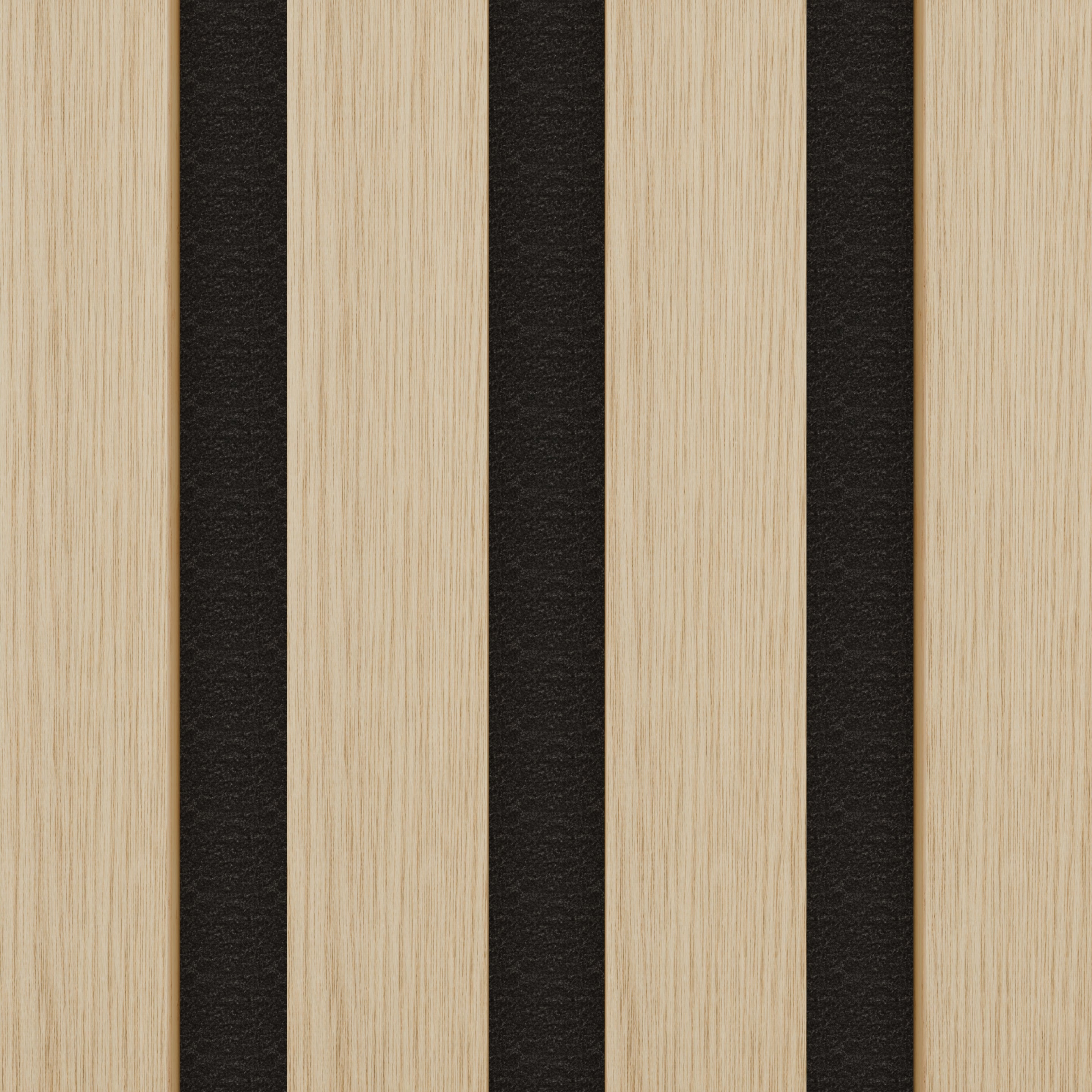 Panneau Acoustique 11mm - Chêne - Feutrine Noire - 240x60cm - Lot de 4 - 2