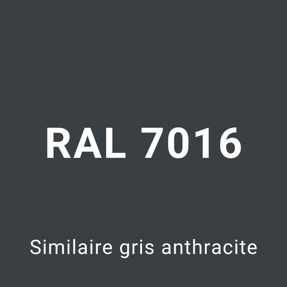 Peinture RESINE EPOXY pour sol béton Garage - Gris anthracite 4,5KG (30 à 40m²) PRET A L'EMPLOI - Trafic intense - Etanche et résistant - 5