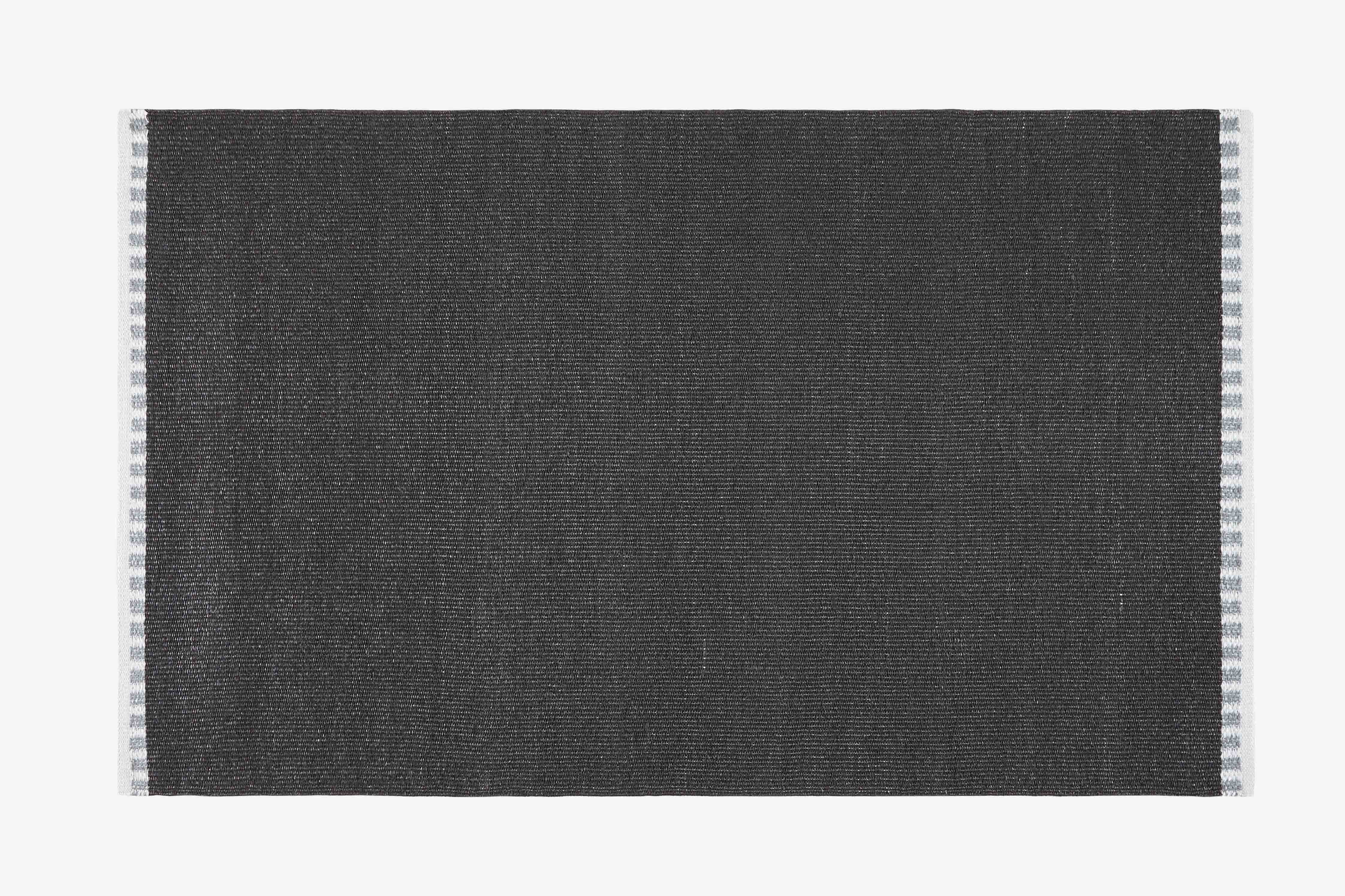Dywanik wewnętrzny i zewnętrzny z PVC czarny Genova 120x180 cm | Trwały, dekoracyjny i odporny