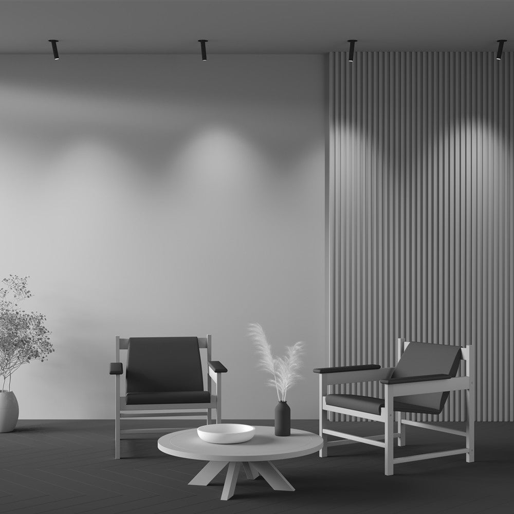 Spots encastrables au plafond Focus T Noir Aluminium IP 20 AC 220-240 7 W pour cuisine, salon, bureau, chambre - 4