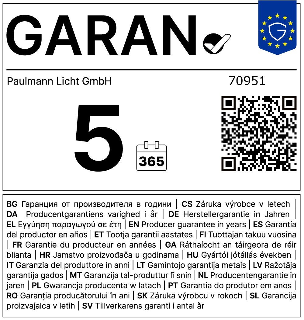 Plafonnier Mari Paulmann bleu Ø38cm 2xE27 20W 230V - 8