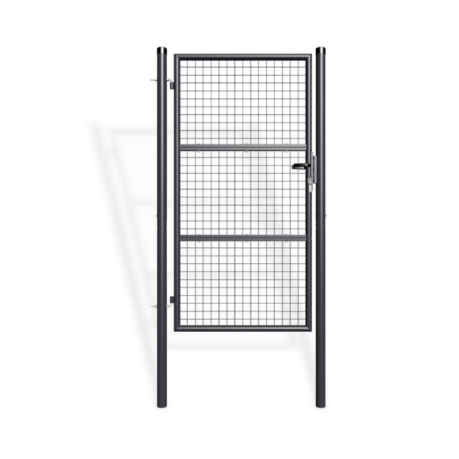 Portillon grillagé 1m OLGA H.180cm Gris - 2