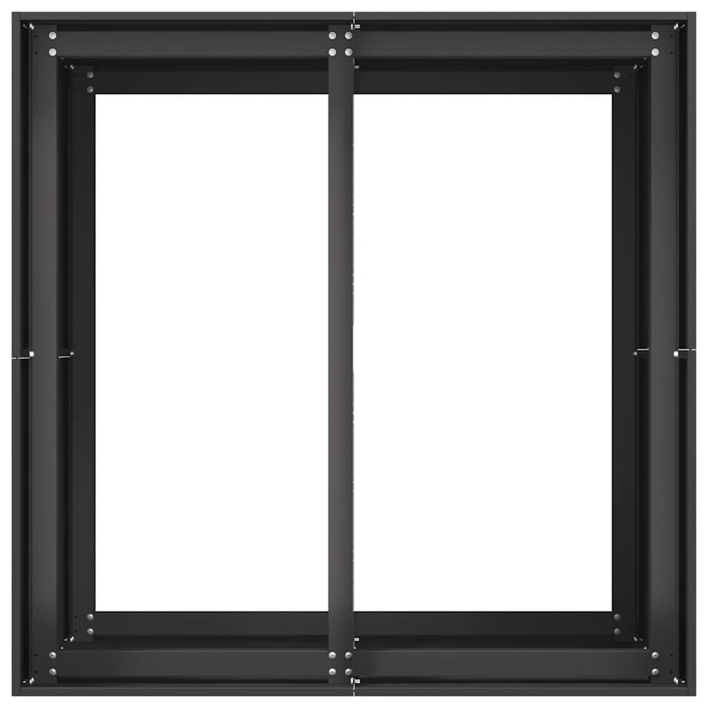 vidaXL Jardinière noir 80x80x80 cm acier - 5