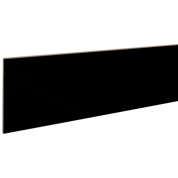 Wovar Contremarches stratifiée HDF noire 130 x 20 cm - Par Pièce