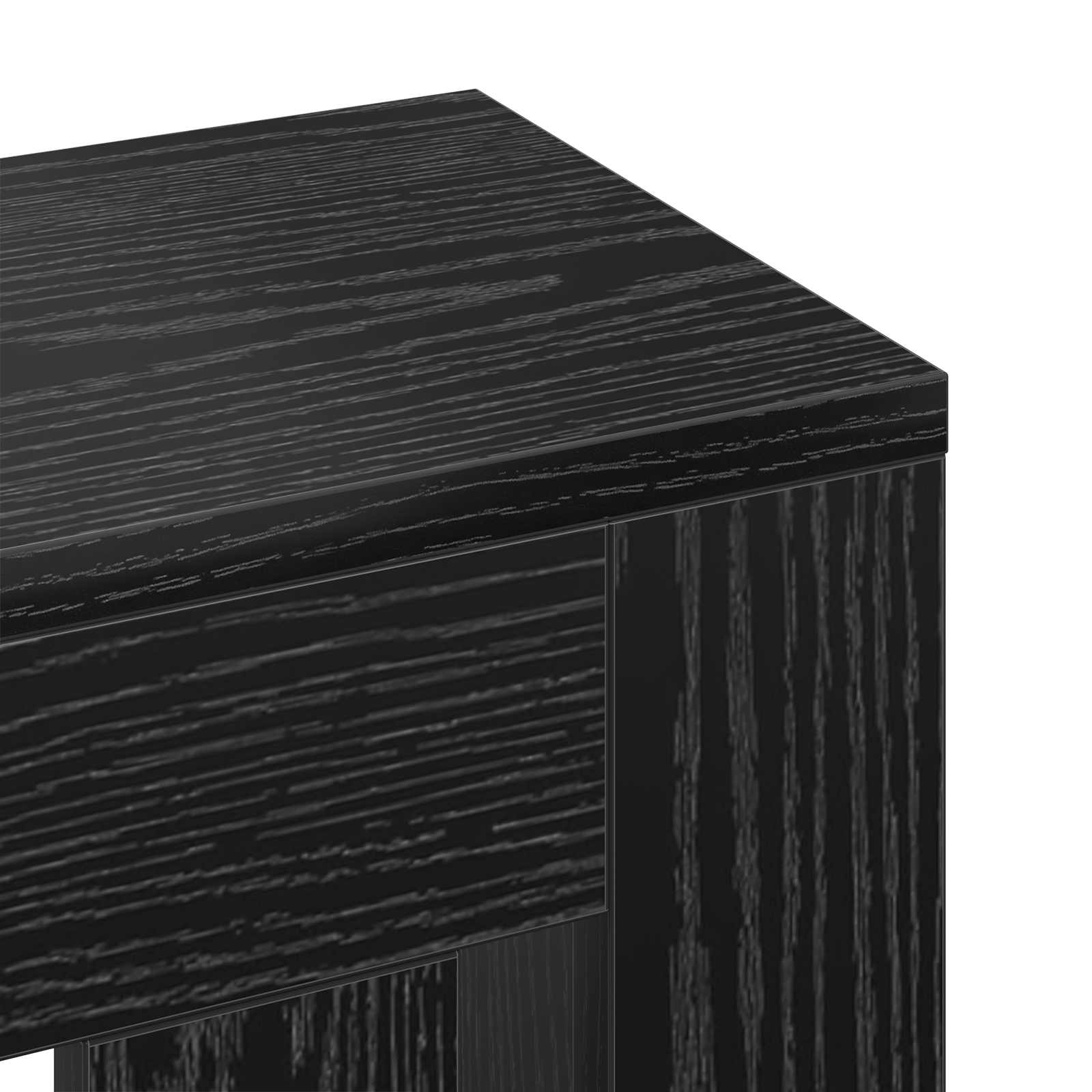 vidaXL Cache-Radiateur Chêne noir 78 x 20 x 82 cm Bois d'ingénierie - 7