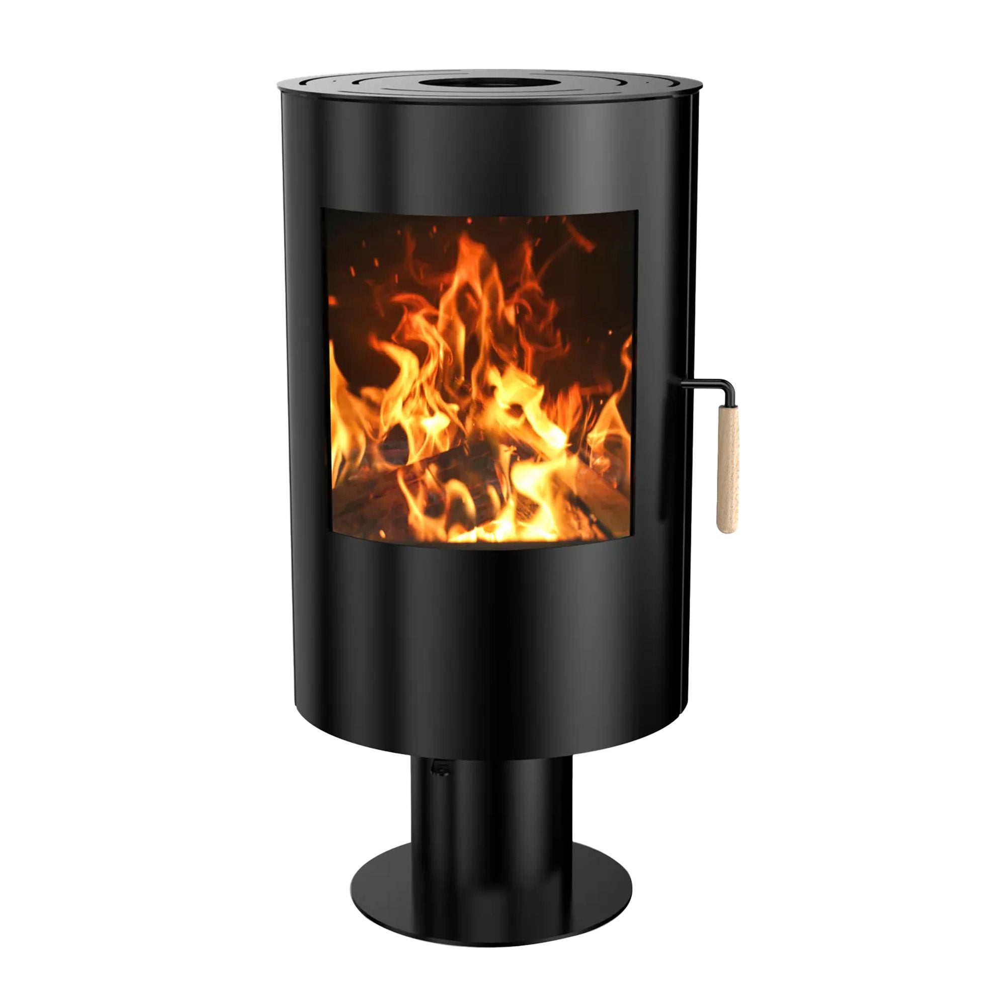 Piec opalany drewnem Oscar z podstawą 8,2 kW Sannover