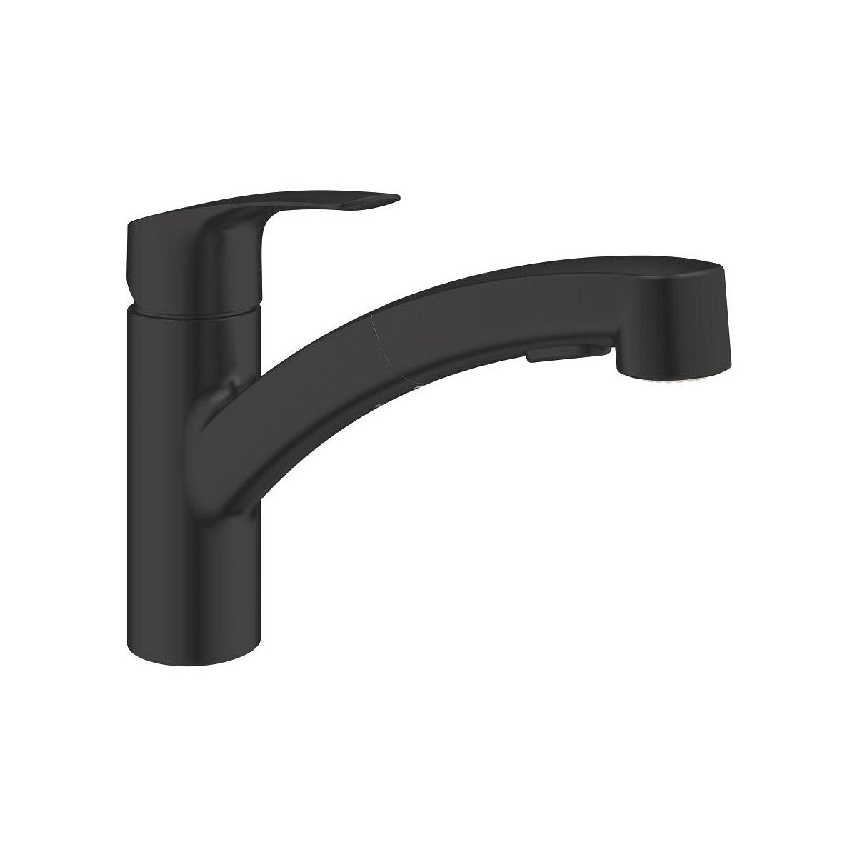 Grohe Eurosmart single-lever sink mixer, 227mm projection, swivelling, pull-out dual spray, 303052431