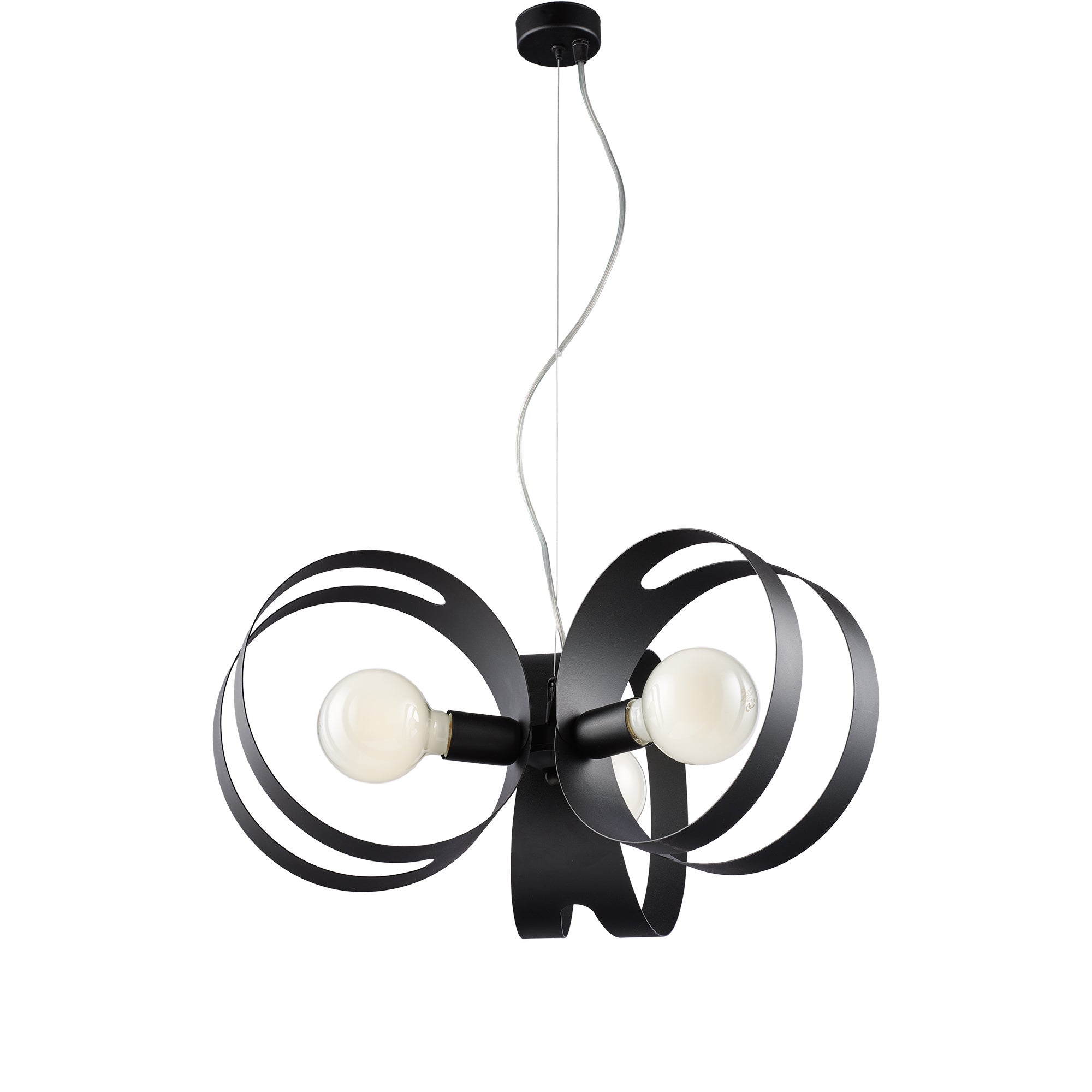 Colgante Astro Rectangular Lunas Y Estrellas 2 Luces Negro | Envío Gratis