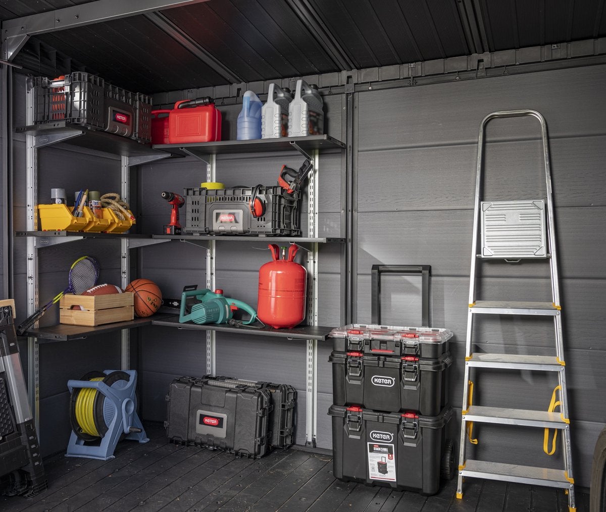 Système de rangement d’outils 3 en 1 - collection Stack n roll - Noir - KETER - 4