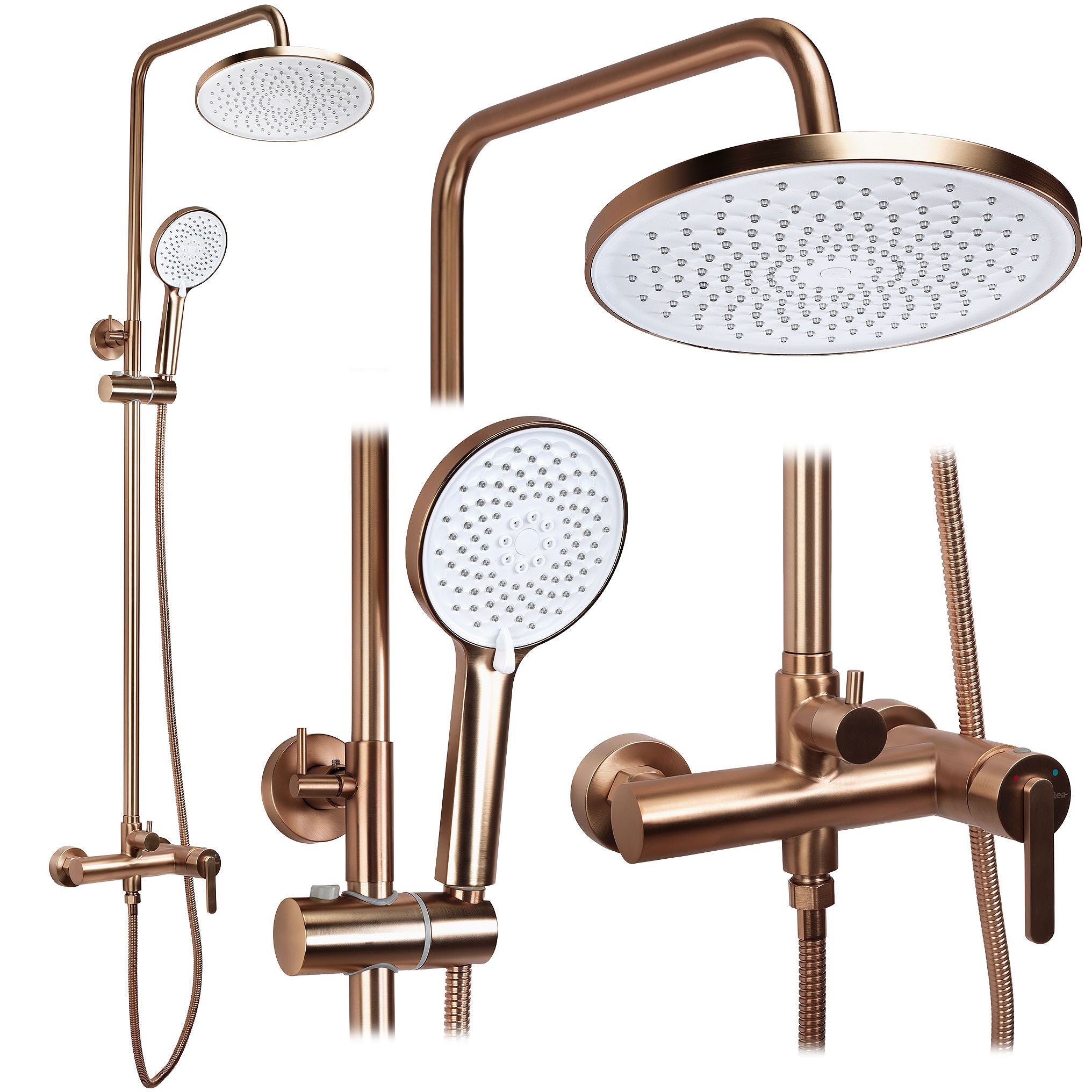 KIT DE DOUCHE REA JS-H1190BRG ONTARIO BRUSH COPPER | Leroy Merlin
