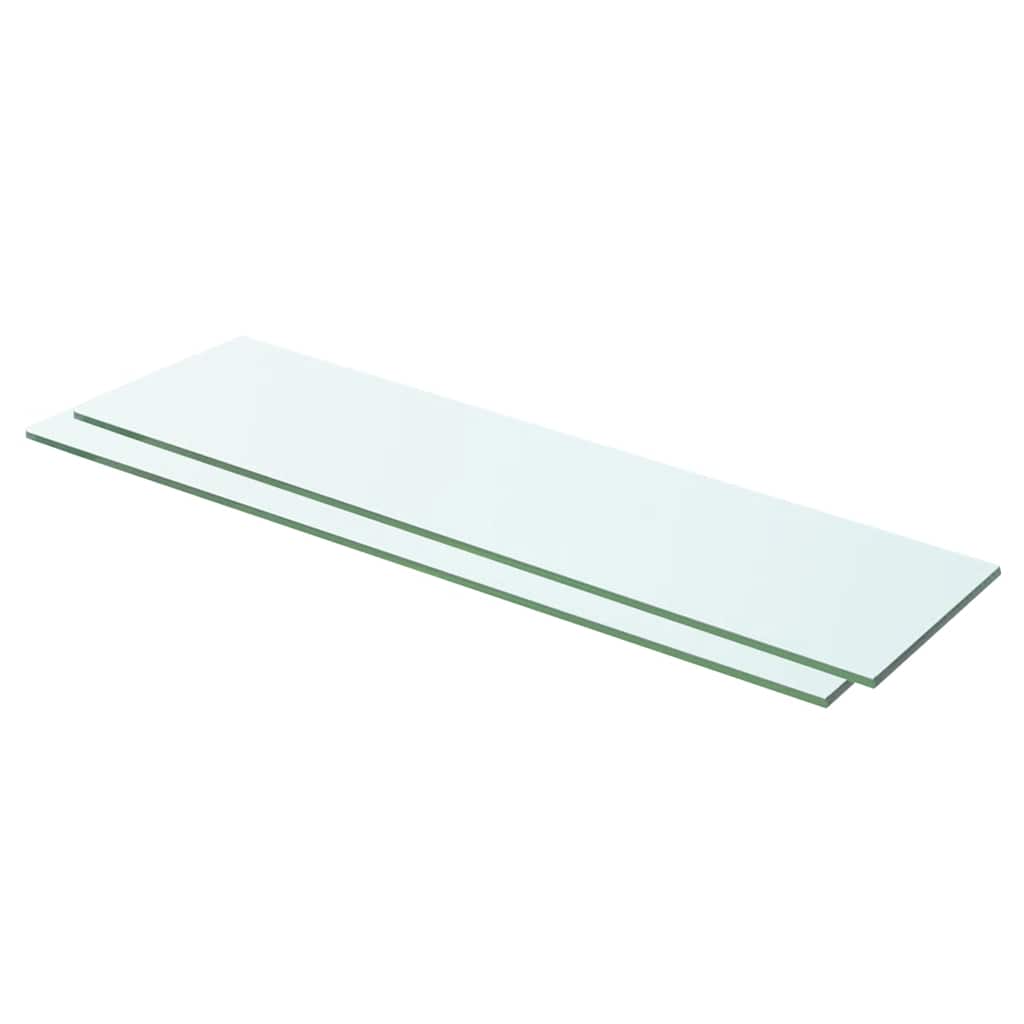 Panneaux d'étagère 2 pcs Verre Transparent 60 x 12 cm | Leroy Merlin