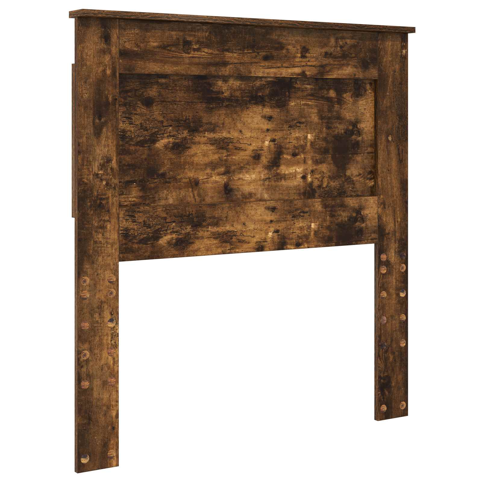 Lit de rangement chêne fumé 75 x 190 cm en panneau de bois - 7
