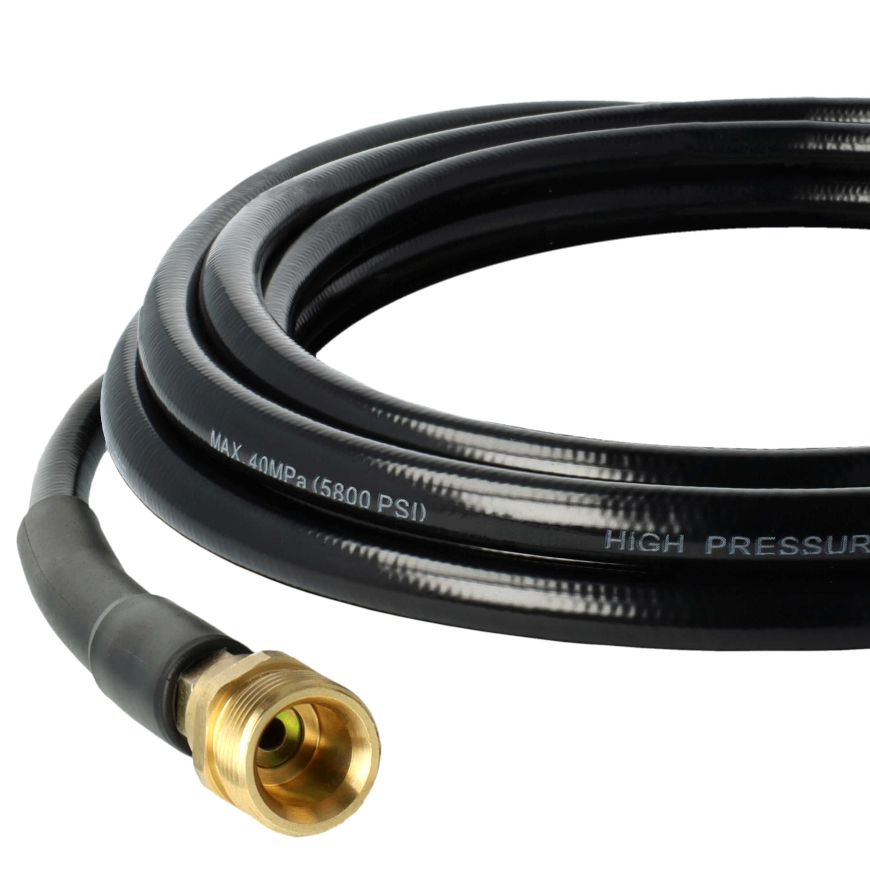 vhbw Tuyau de rallonge 5 m compatible avec Kärcher K 2.08 plus, K 2.100, K 2.120 nettoyeur haute pression avec connexion M22 x 1,5, noir - 2