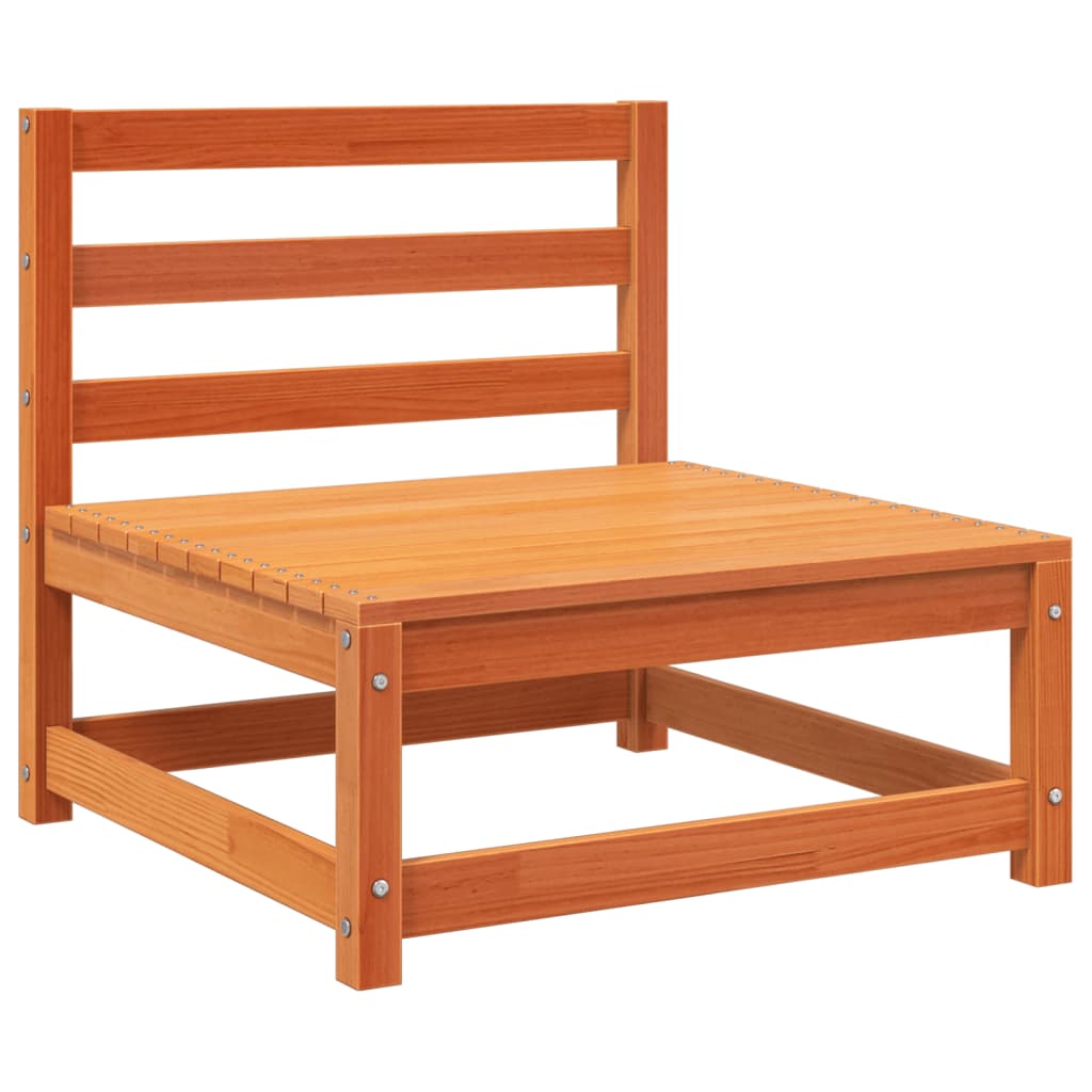 Maison Exclusive - Canapés de jardin cire marron 2 pcs bois de pin massif - 4