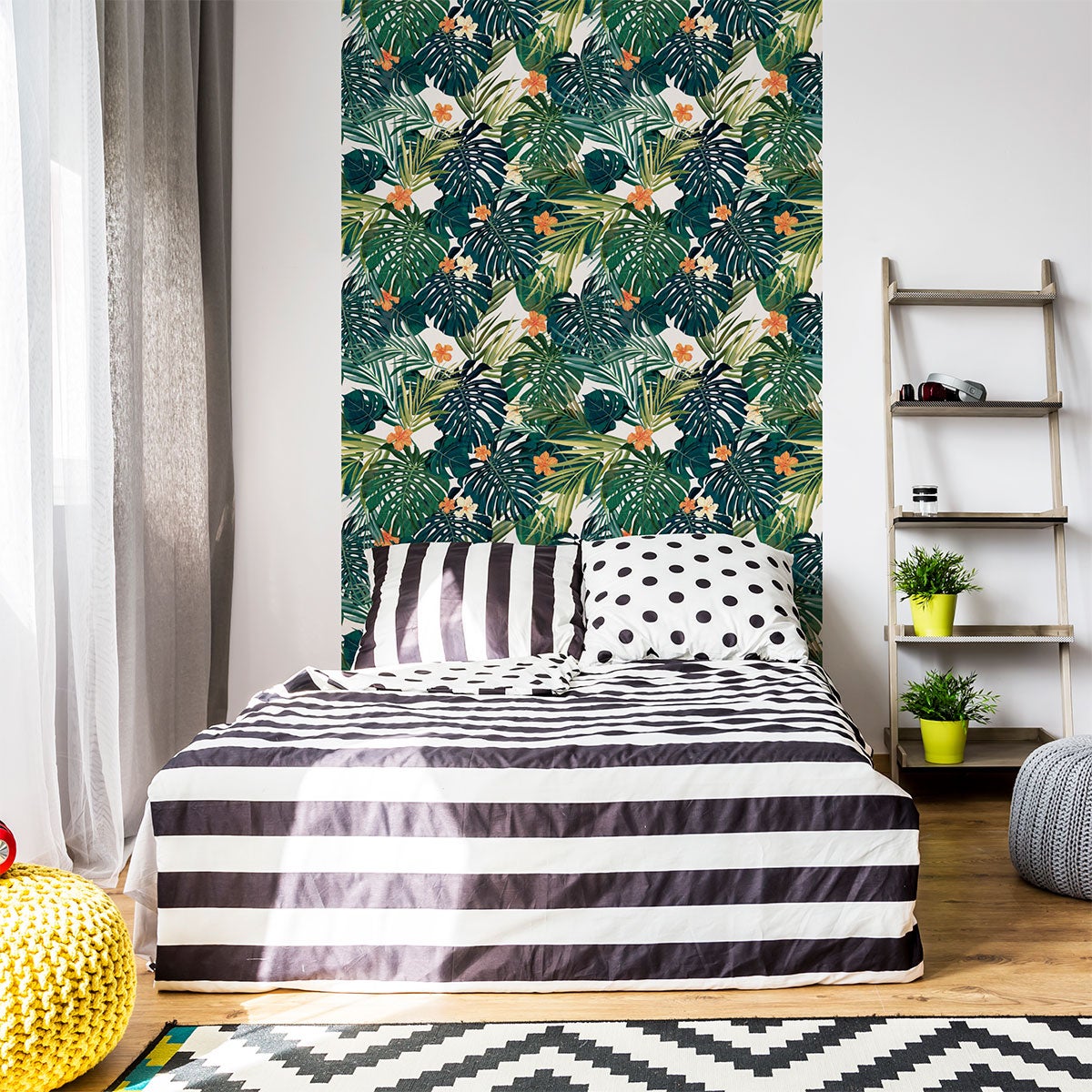 Adesivo carta da parati tropicale Arica - Sticker adesivo - adesivi murali - 60x60cm - 3