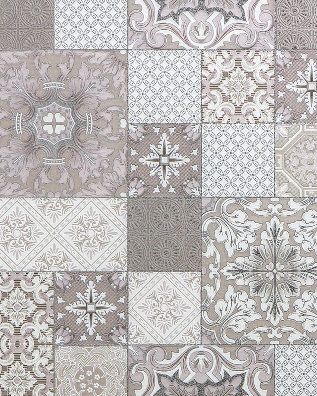 EDEM 87001BR13 Papier peint pour cuisine et bain légèrement texturé accents métalliques 5,33 m2