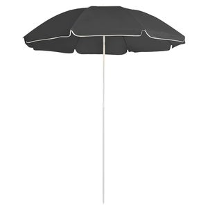 vidaXL Ombrellone da giardino con bastone in acciaio 180 cm