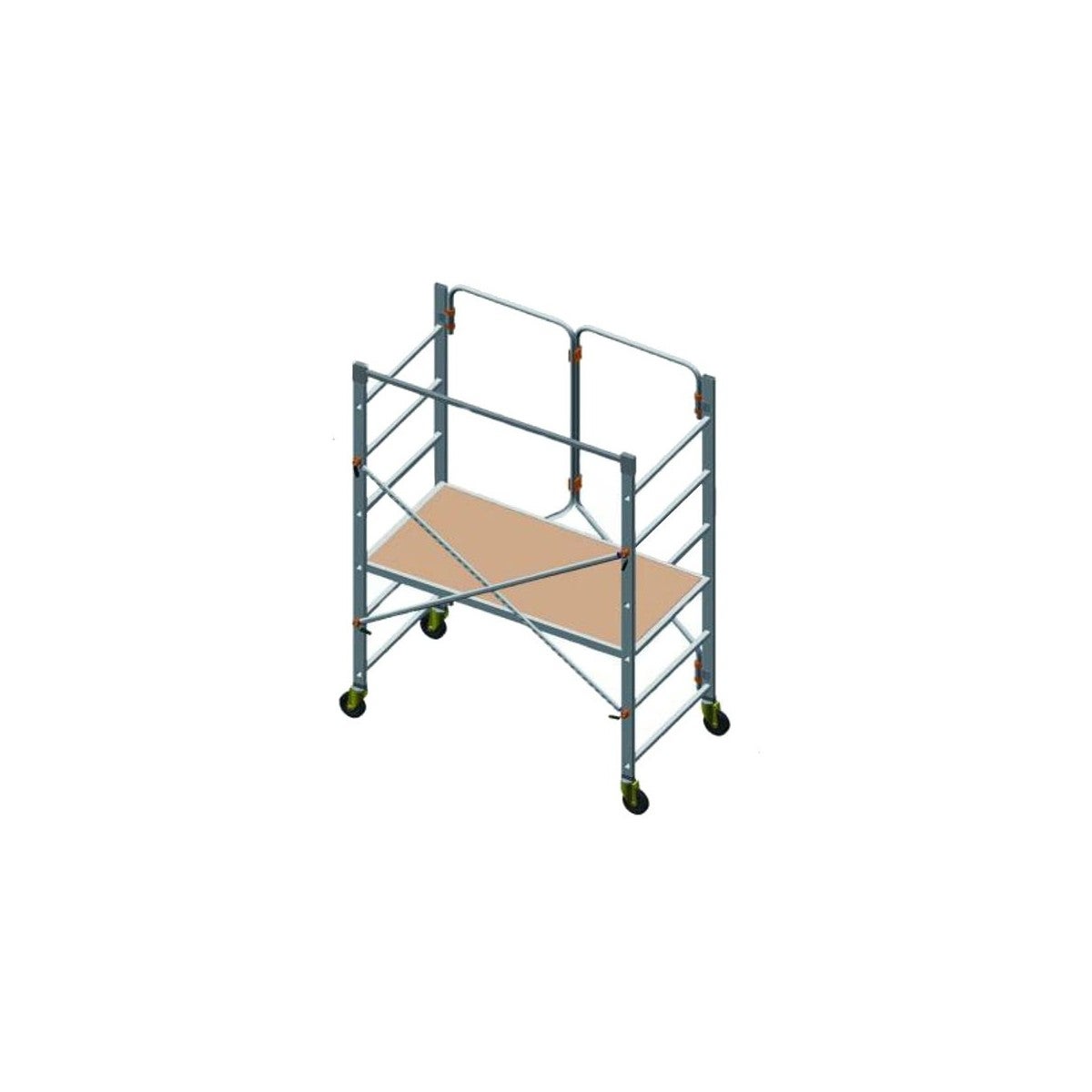 Facal Ponteggio Trabattello In Alluminio Pieghevole Con Ruote 150x75 | Leroy Merlin - Foto 11