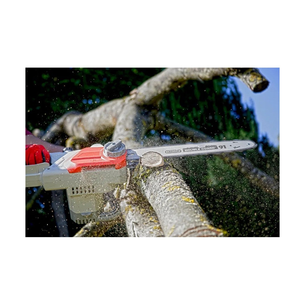 Motosega elettrica 2200 W con barra TRILINK 40 cm, taglio rapido, antivibrazione, tensione catena senza attrezzi, lubrificazione automatica IKRA - 7