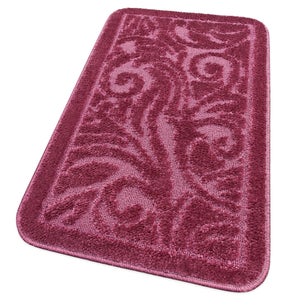 Tapis Déco - Tapis De Bain 50x70 Cm PURE Bordeaux 700 G/m2