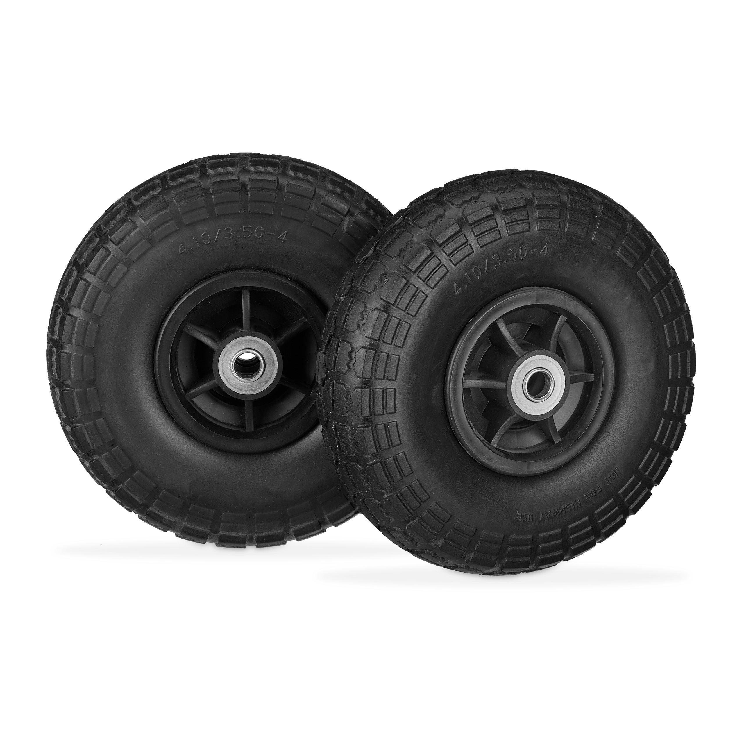 Roue Diable Increvable 260x85mm - Alésage 25mm - Charge 75kg - Bandage Polyuréthane - Pour Chariots