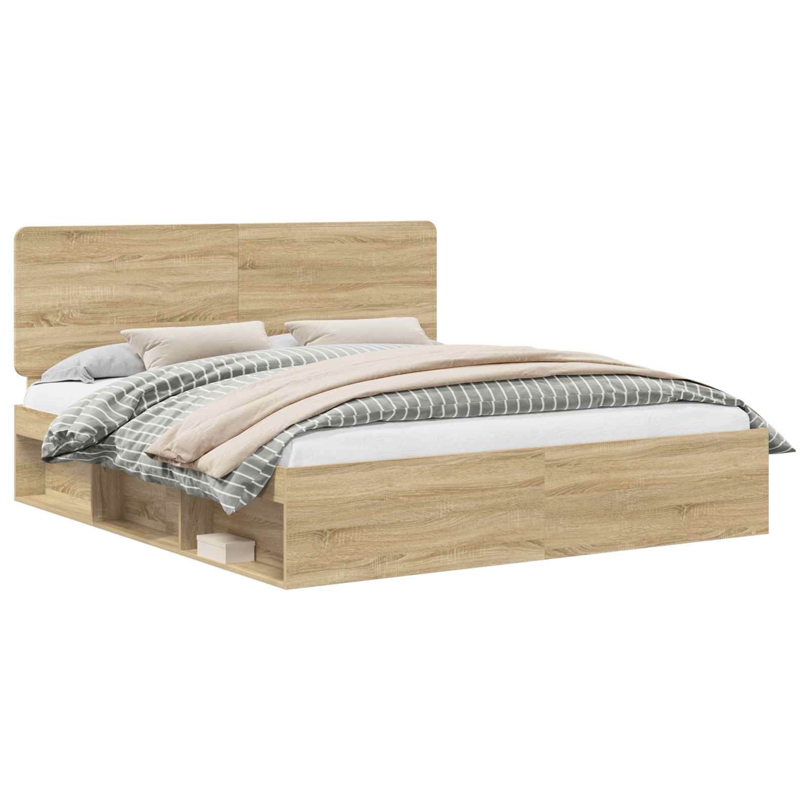 Cadre de lit 180 x 200 cm bois de pin massif - 2