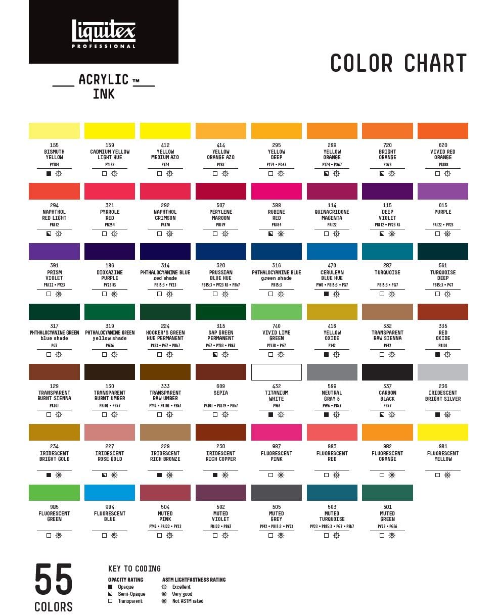 Liquitex Professional Acrylic Ink 30ml-colore: Rotorange Luminoso - 2