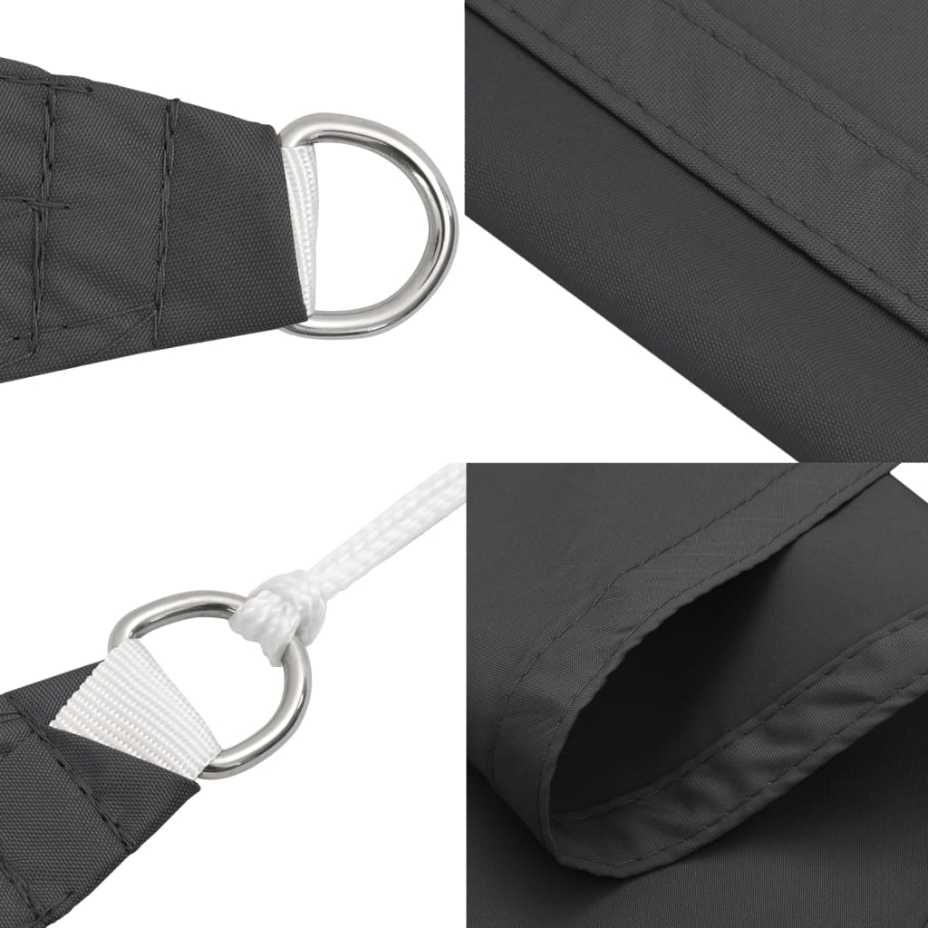 Voile de parasol tissu oxford rectangulaire 3,5x5 m anthracite vidaXL - 7