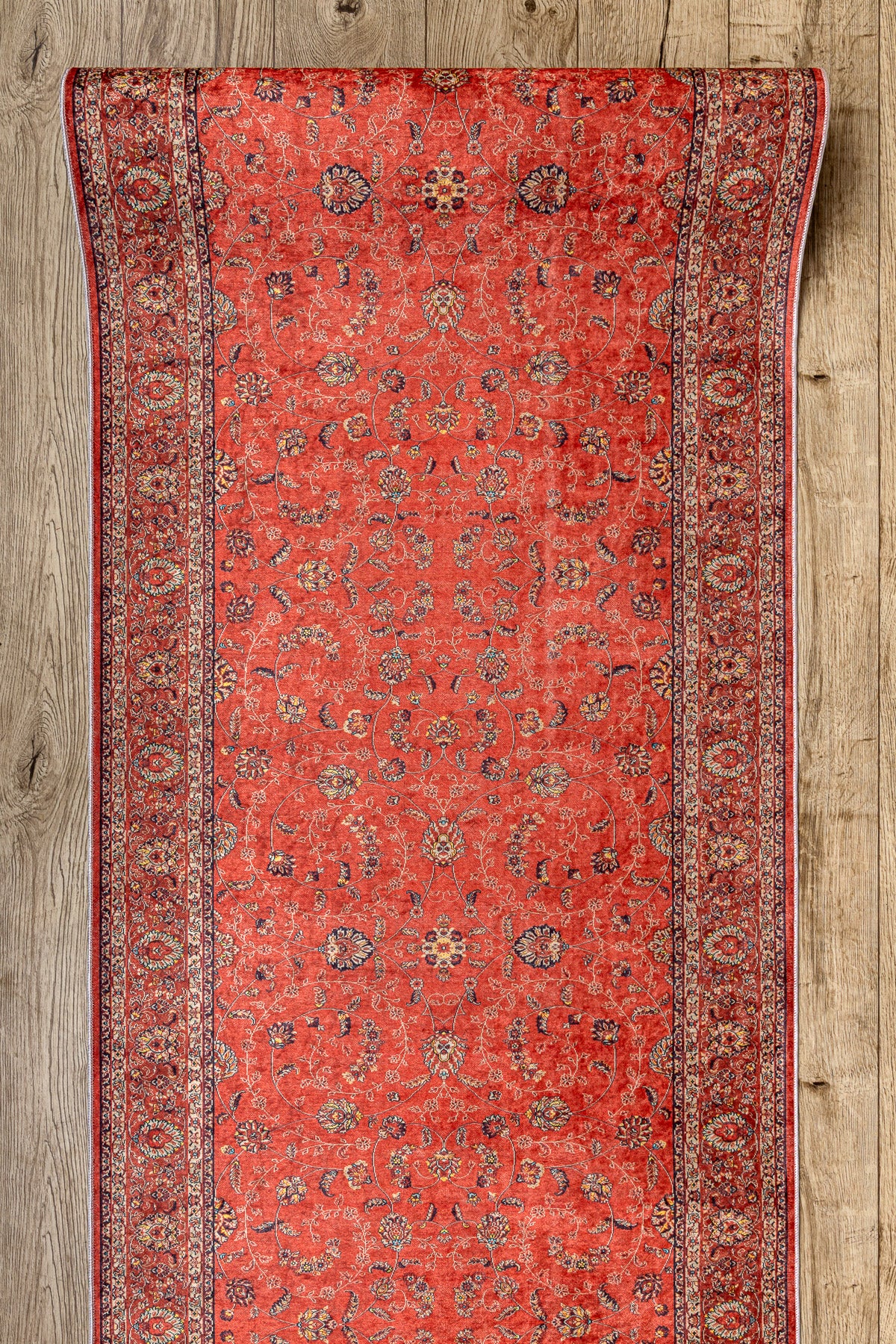 CHODNIK podgumowany DO PRANIA LOTUS TRADITION 58160 Klasyczny, ornament czerwony 100cm 100x530 cm - 4