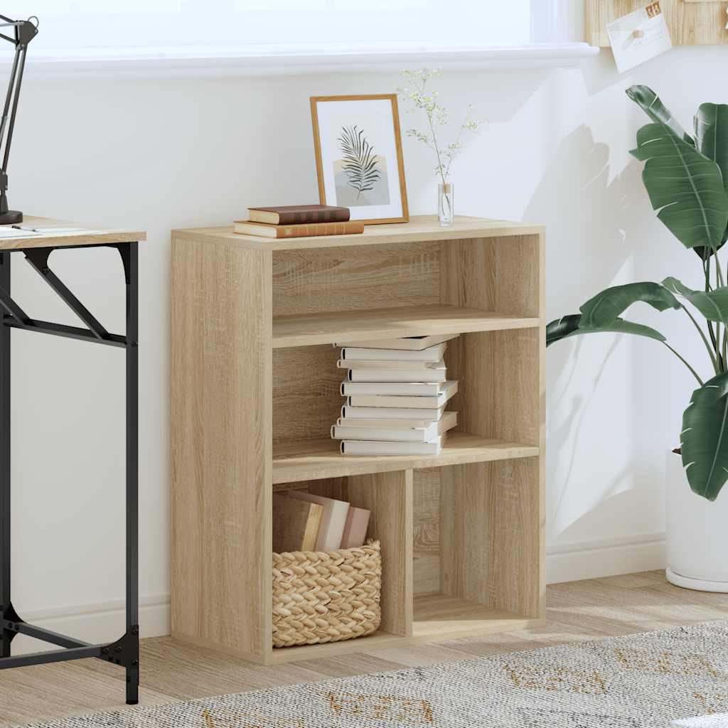 Bibliothèque pour Bureau en Bois Marron H. 71.5 x l. 60 x P. 30 cm - 3