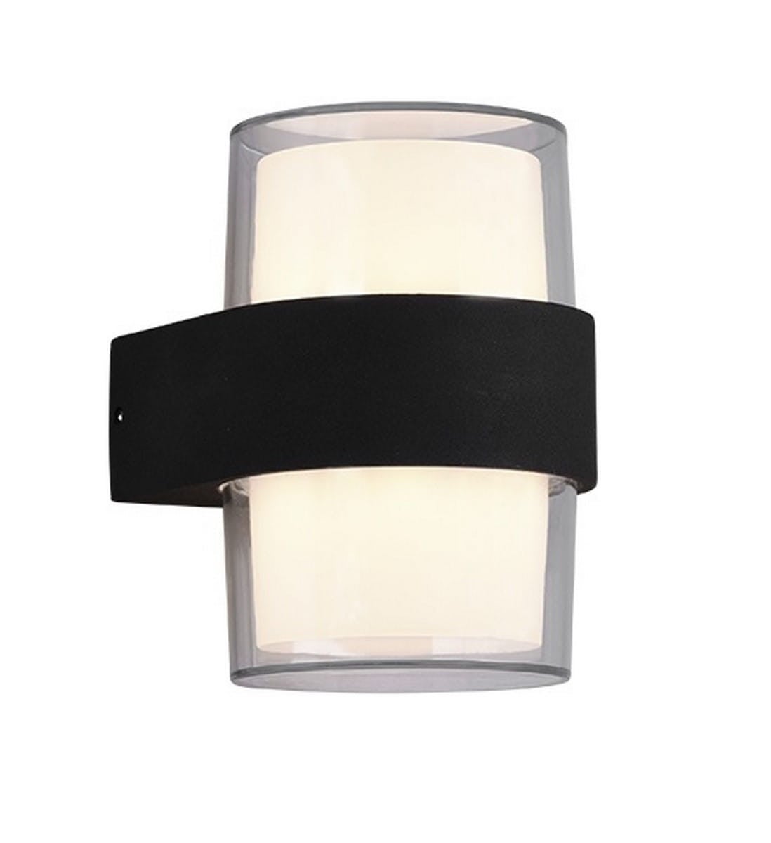 Kinkiet zewnętrzny LED MOLINA 5W 3000K 550lm aluminium antracytowo-biały wym:13,2x9,6x9,6cm IP54 RL