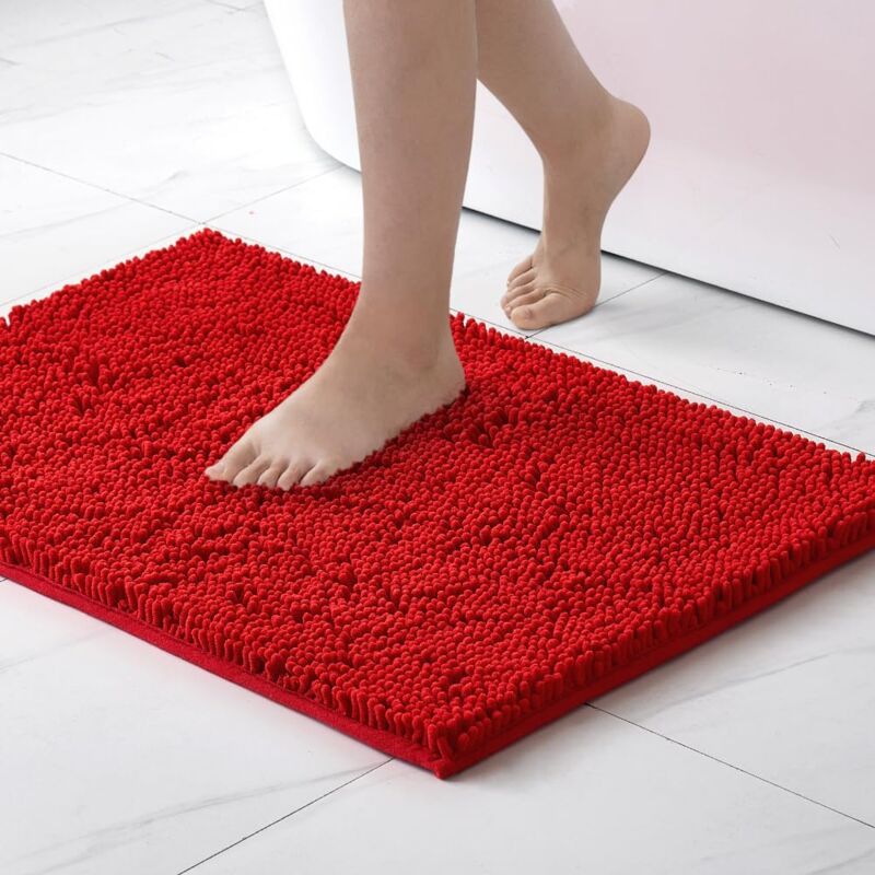 Tapis De Bain En Chenille Super Moelleux Et Absorbant Certifié Ökotex