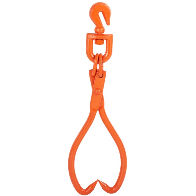 Pince De Levage De Grumes Orange Robuste 1000kg - Crochet Griffe à Bois Pour Tracteur Camion Débusqueur