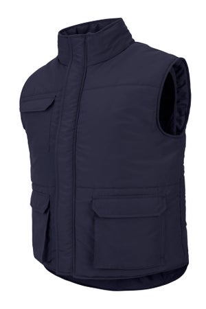 Gilet De Travail Matelassé Würth MODYF Gris - 7 Poches Extérieures, 1 Poche Intérieure Zippée - Dos Allongé