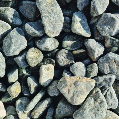 sac de +/- 450 kg = 6M² Galet vert de marbre 25/40 - 3