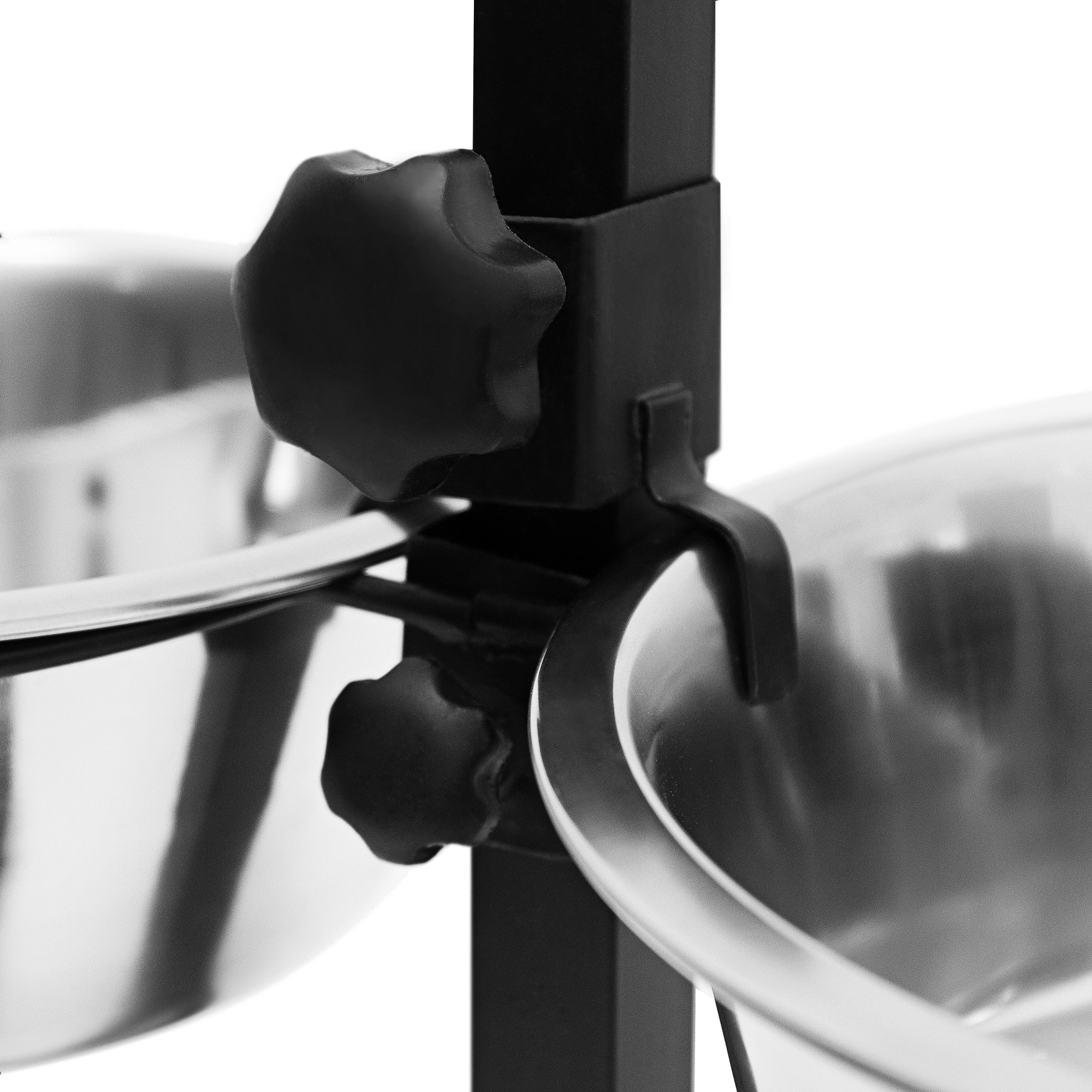 Relaxdays Gamelles pour chiens, 2,2 l, acier inoxydable, HLP 42 x 53 x 26 cm, hauteur réglable, antidérapant, argenté - 6