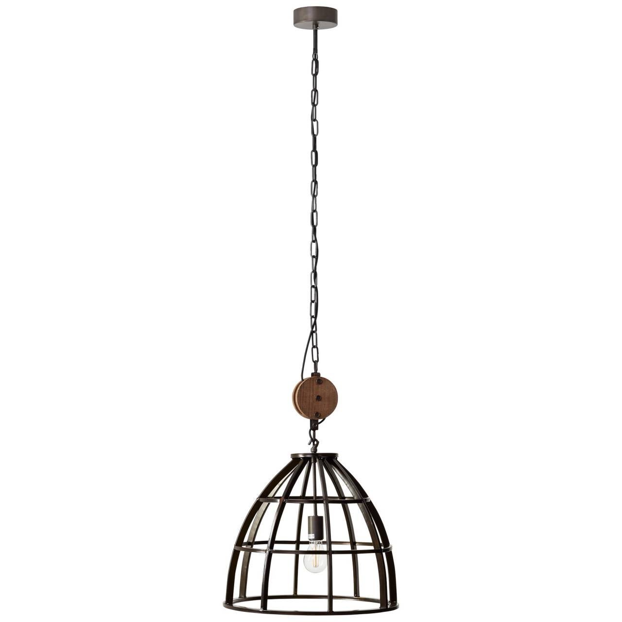 Lampa BRILLIANT, zawieszenie Crosstown 16cm jasne drewno / czarny, bambus / metal, 1x A60, E27, 40W, standardowe żarówki (brak w zestawie), A ++ - 2