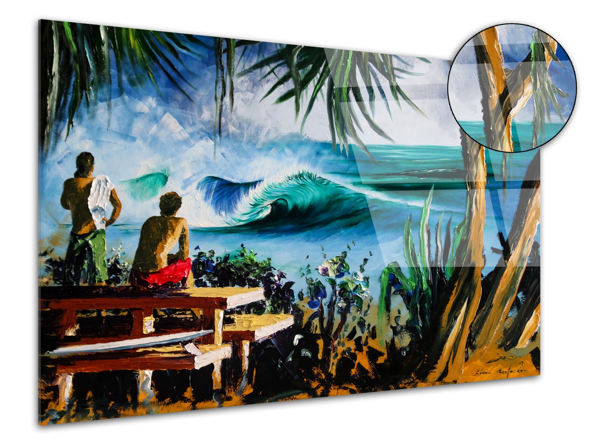 Tableau Pipe reproduction peinture Rémi Bertoche sur plexiglas imprimée — free download