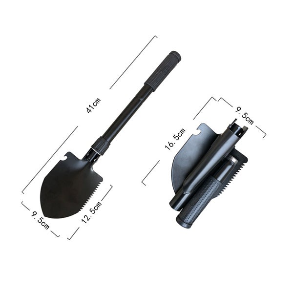 Pelle de Camping pliante avec pic, outil de creusement de pelle Portable pour la randonnée, hors route, Camping, jardinage - 2