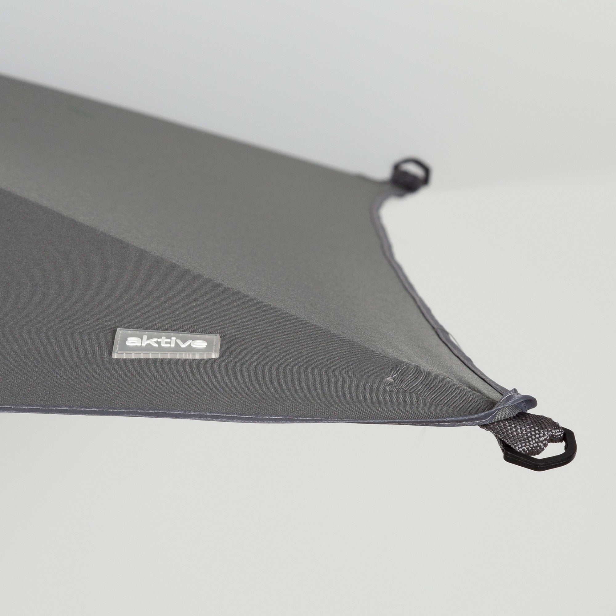 Aktive Guarda-sol de jardim quadrado 175x175 cm cinza com haste basculante - 3