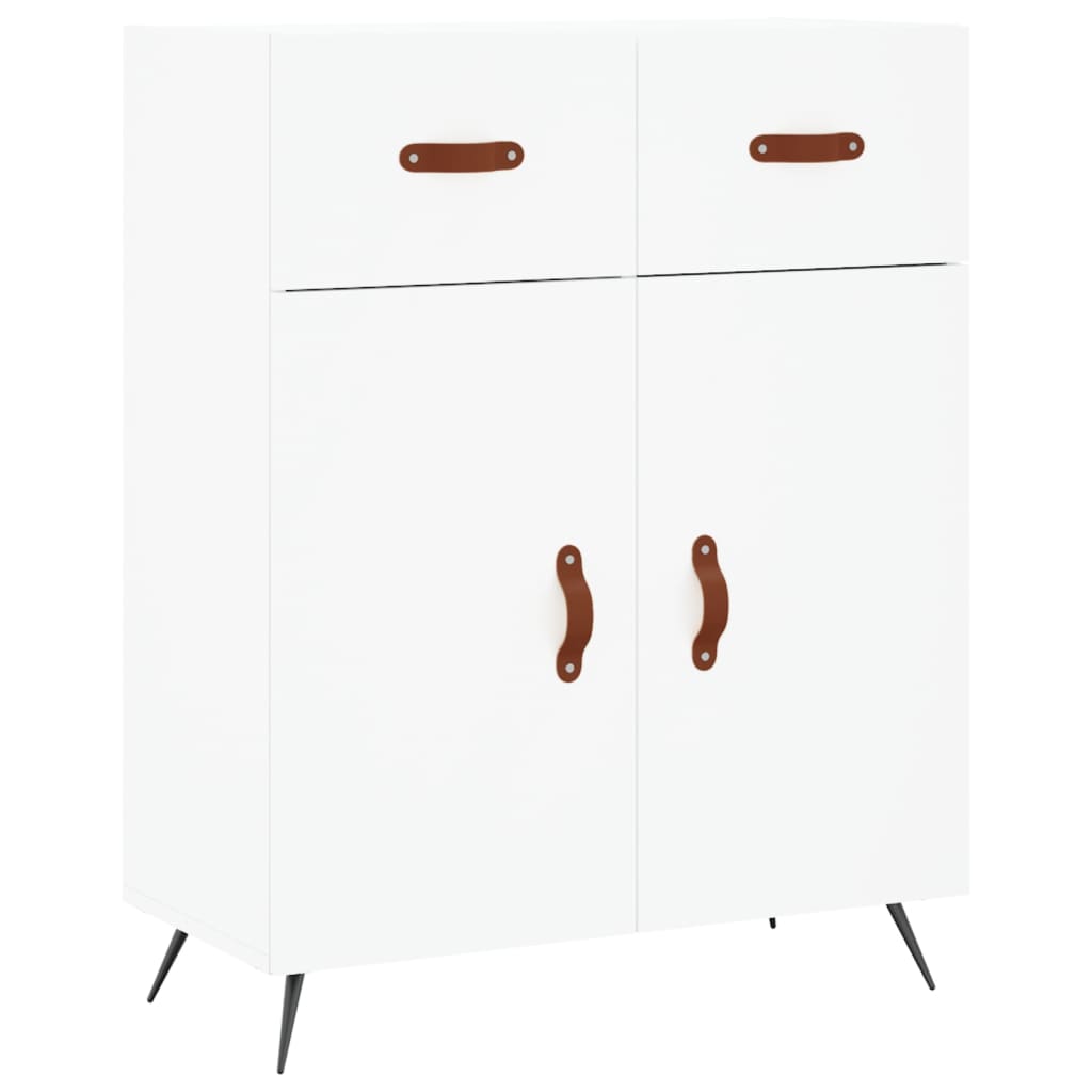 Buffet haut Blanc 69,5x34x180 Bois d'ingénierie - 7