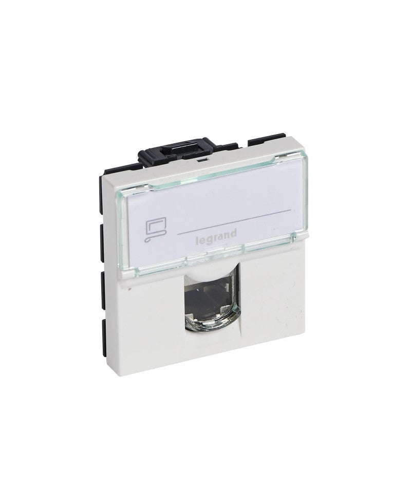 Legrand 076564 Toma Utp Rj45 Cat.6 2 Mod Mosaico , Leroy Merlin