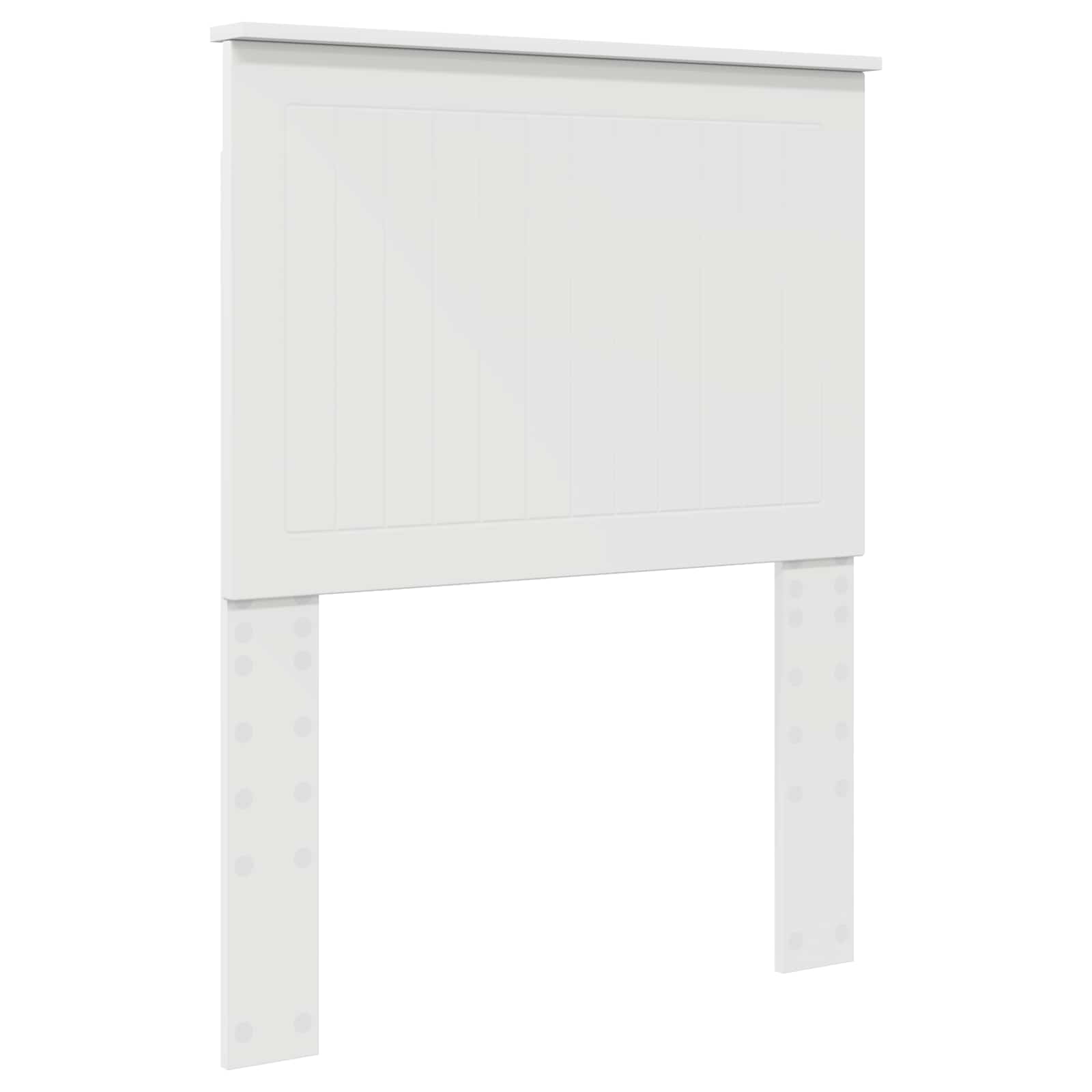 Lit de rangement blanc 75 x 190 cm en panneau de bois - 7