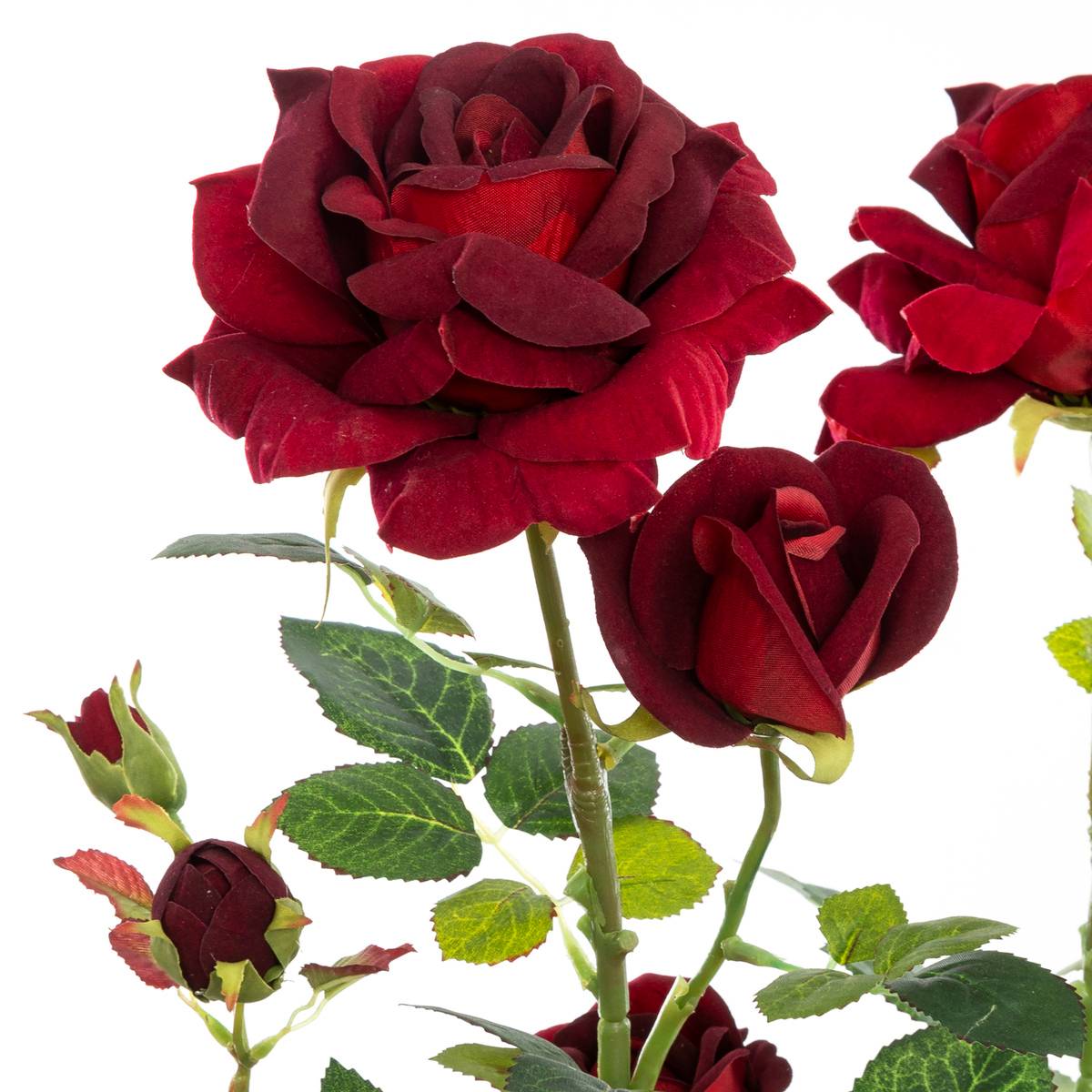 Rosier Artificiel Pot Ciment H74cm Blanc - Atmosphera Créateur d'intérieur - 5