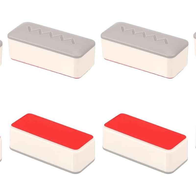 Gruba, gumowa, kwadratowa nakładka na deskę sedesową z mocnym klejem, 20 mm, opakowanie 8 szt.