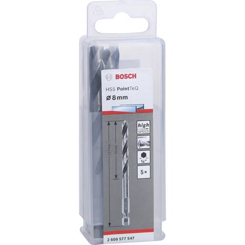 Bosch Accessories 2608577547 Bosch 2608577547-HSS - Punta esagonale per trapano a 5 punte